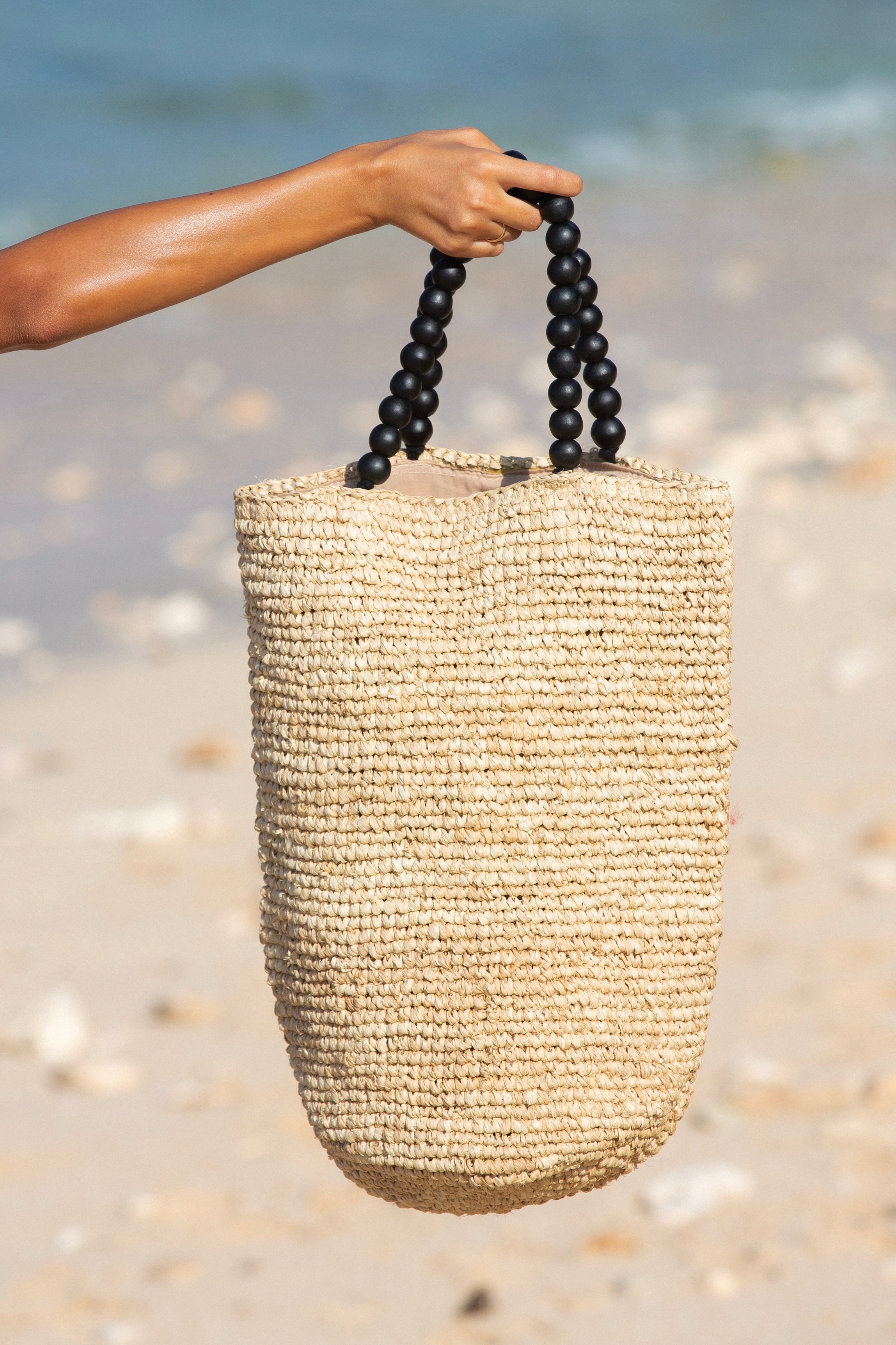 Seed lino beach bag